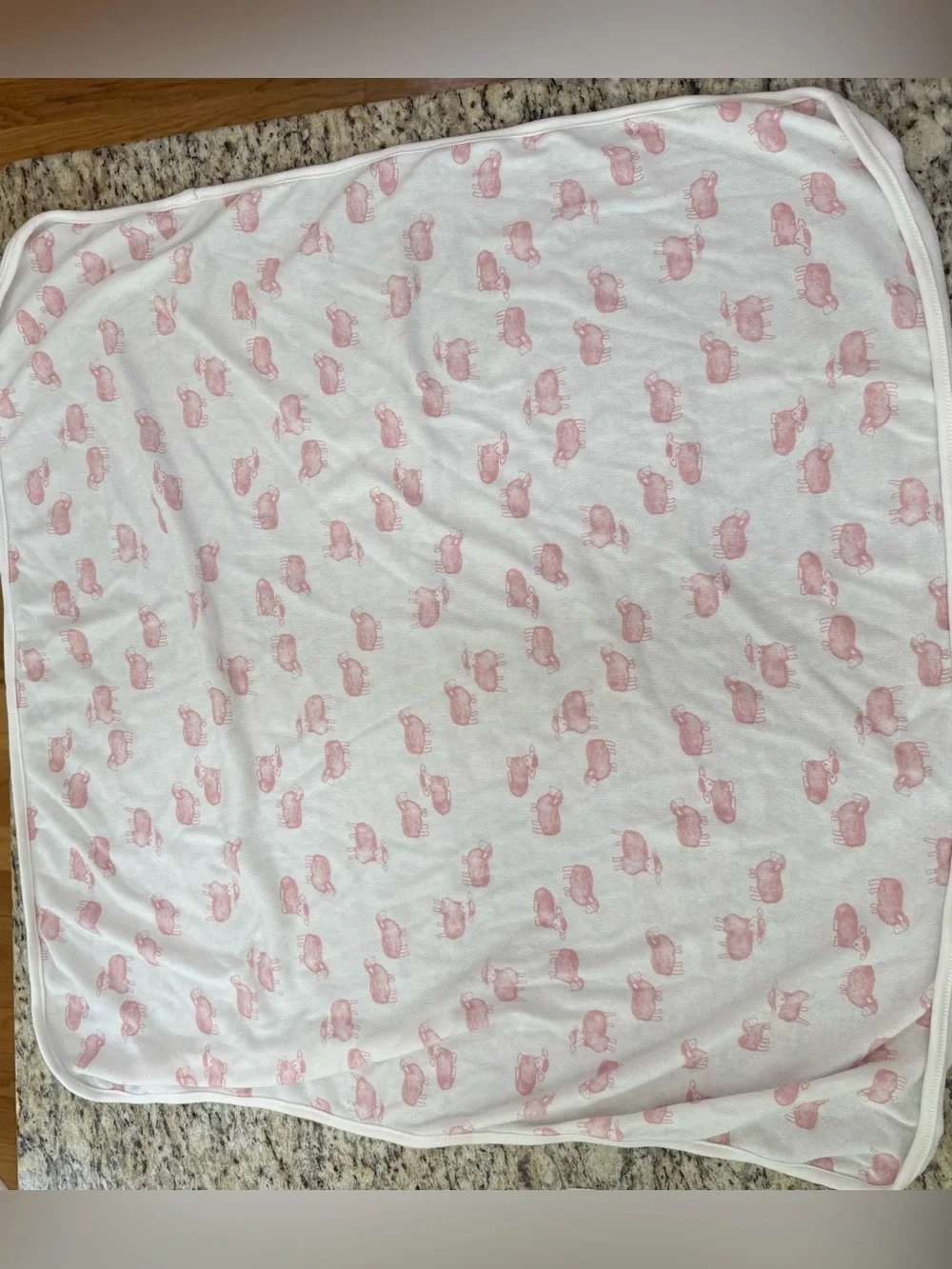 Carters 3-Piece Just One You Baby Bath Towel Washcloth Set Pink Sheep Lamb